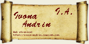 Ivona Andrin vizit kartica